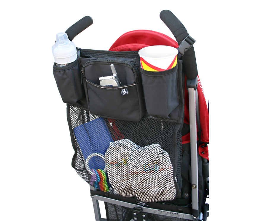 Black JL Childress Cups N Cool Deluxe Stroller Console